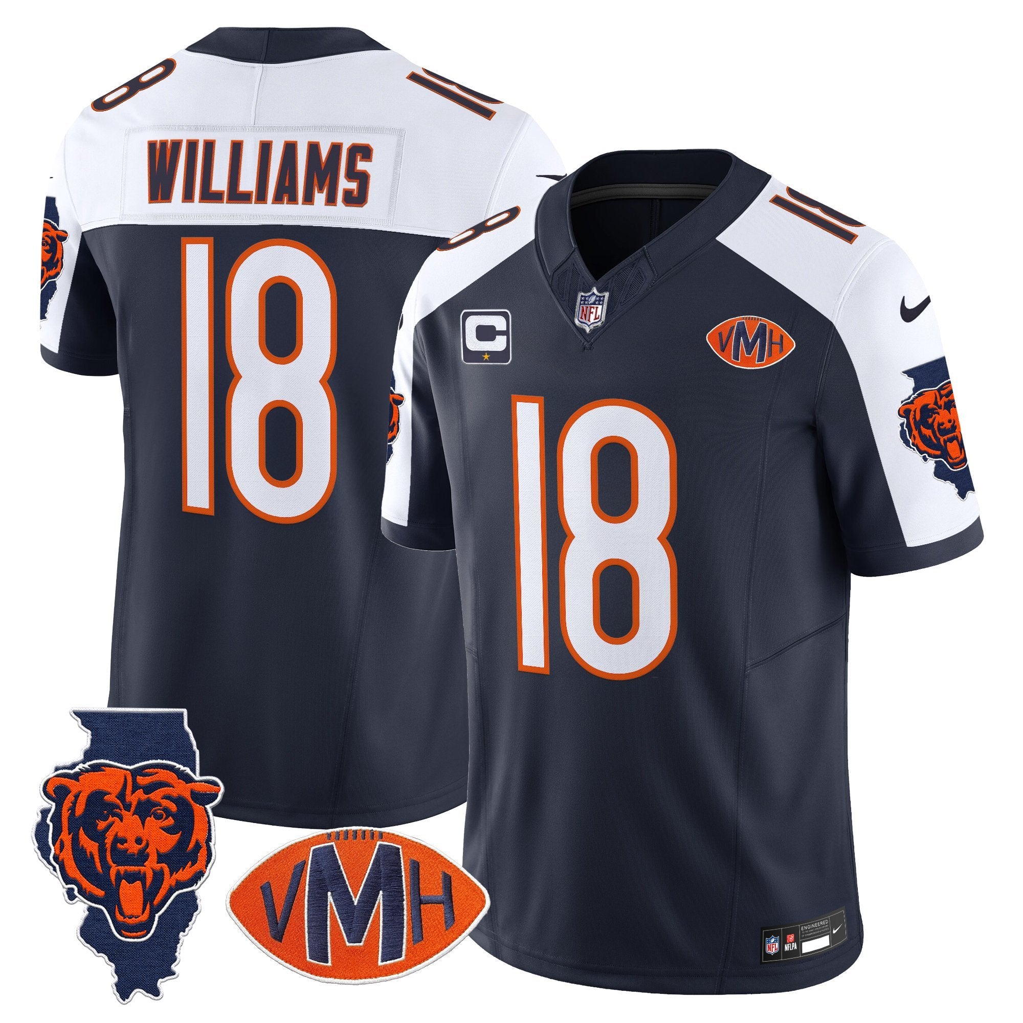Chic Virginia McCaskey Memorial Patch Vapor Jersey - All Stitched – 22. ...