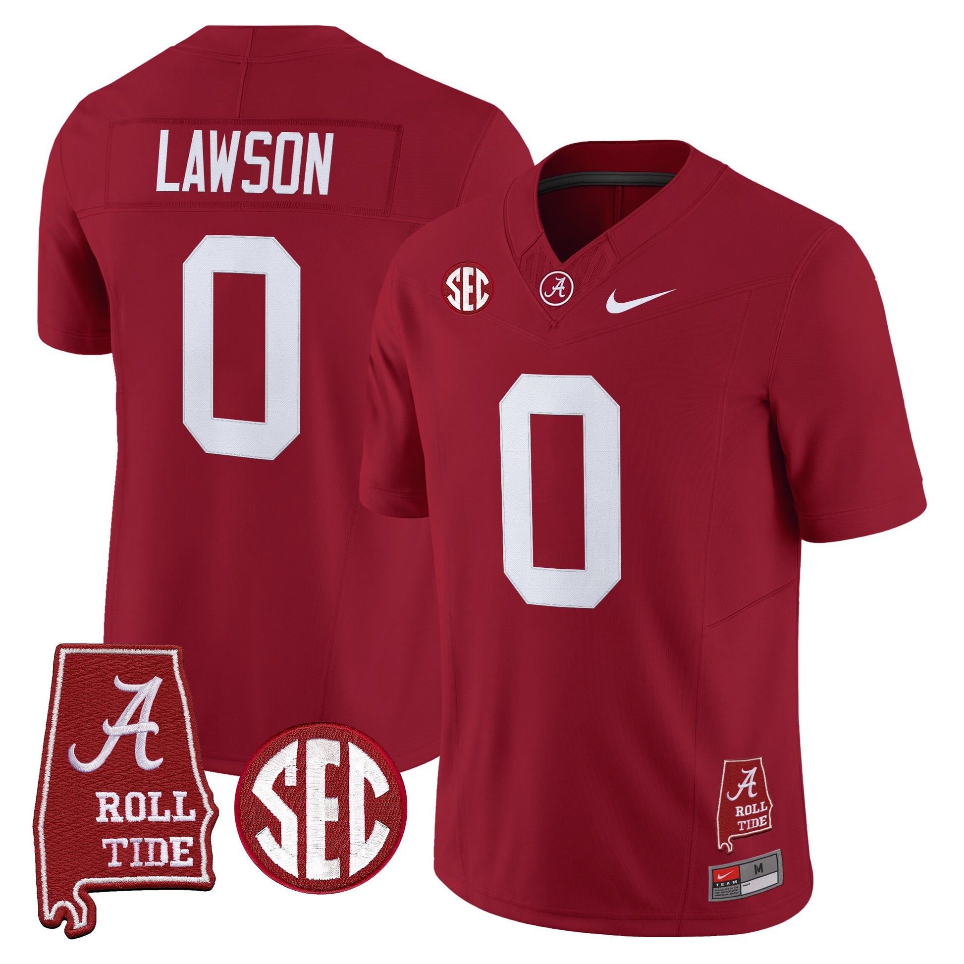Men's Alabama Crimson Tide 2025 Vapor Limited Jersey - Alabama Map - All Stitched