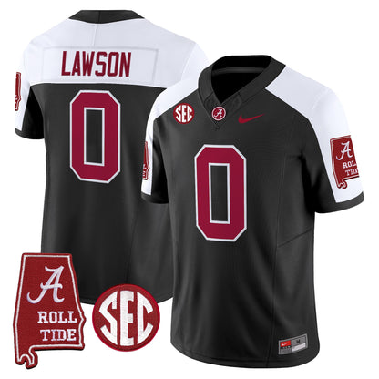 Men's Alabama Crimson Tide 2025 Vapor Limited Jersey - Alabama Map - All Stitched