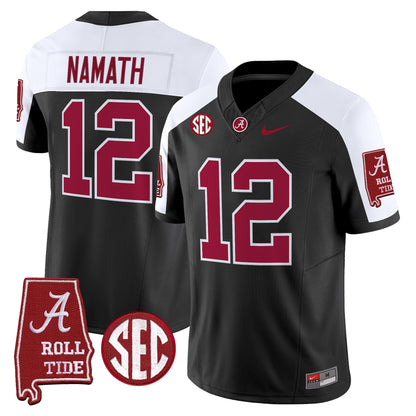 Men's Alabama Crimson Tide 2025 Vapor Limited Jersey - Alabama Map - All Stitched