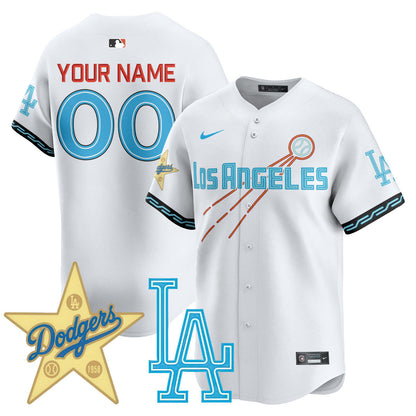 Los Angeles Dodgers City Connect Concept Custom Jersey - All Stitched