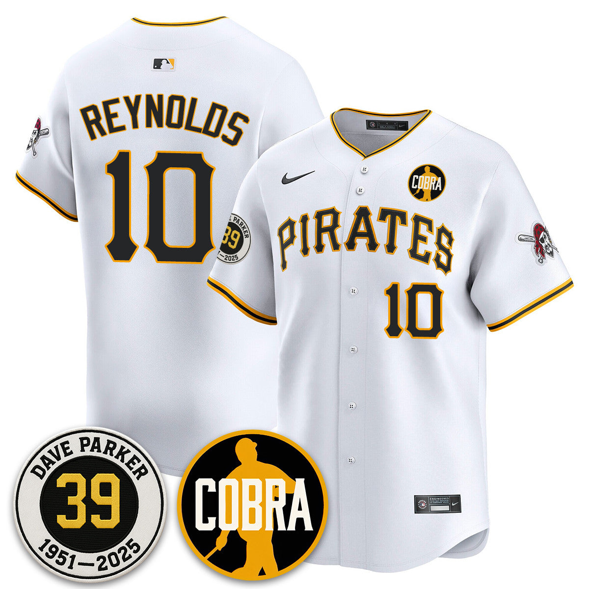 Men's Pittsburgh Pirates Memories Dave Parker Jersey- “COBRA” Patch - All Stitched