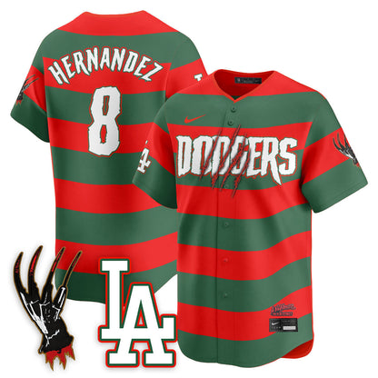 Men's Los Angeles Dodgers "A Nightmare on Elm Street" Jersey - Stitched