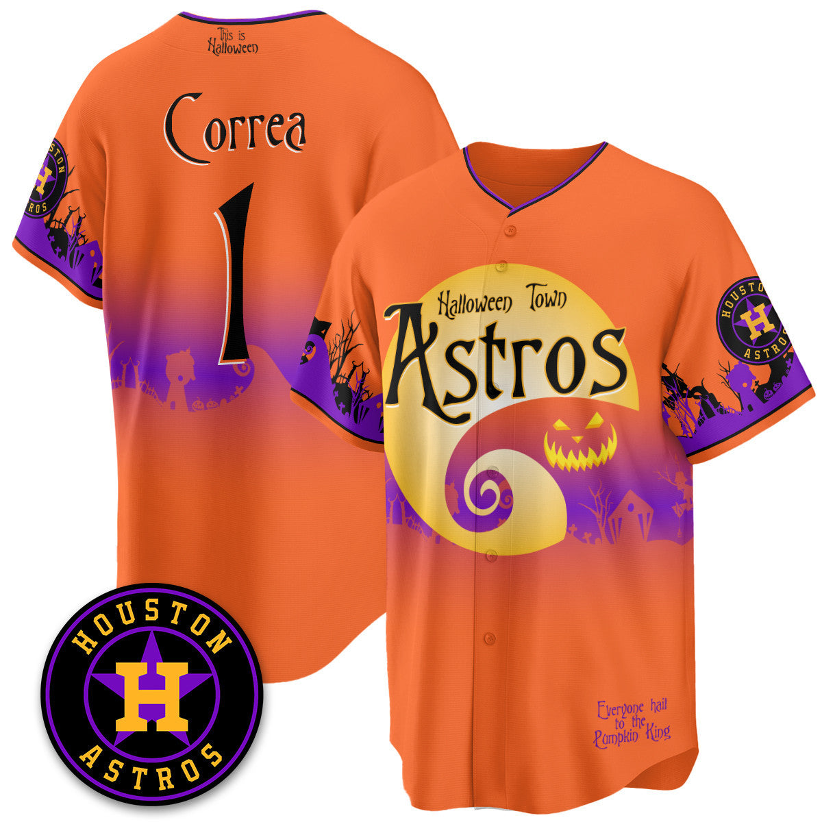 HOU "Halloween Town" Limited Jersey - Stitched
