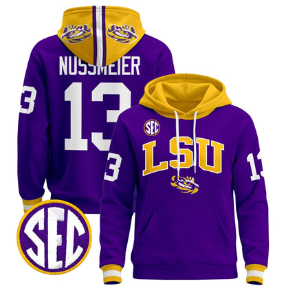 Men's LSU Tigers 2025 Premium Pullover Hoodie V2 - All Stitched