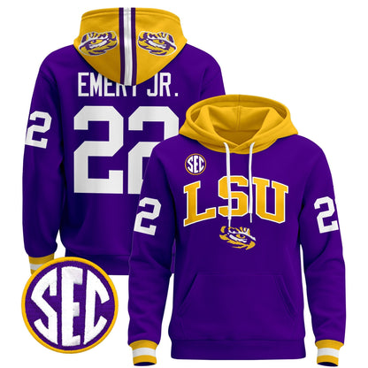 Men's LSU Tigers 2025 Premium Pullover Hoodie V2 - All Stitched