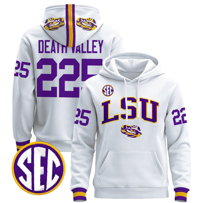 Men's LSU Tigers 2025 Premium Pullover Hoodie V2 - All Stitched