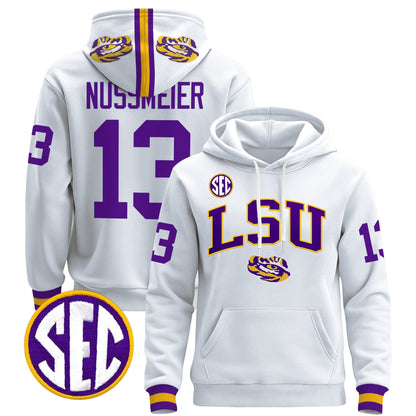 Men's LSU Tigers 2025 Premium Pullover Hoodie V2 - All Stitched