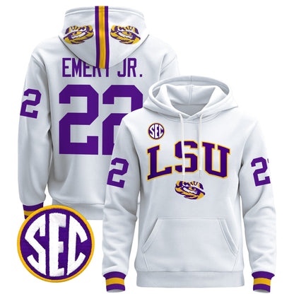 Men's LSU Tigers 2025 Premium Pullover Hoodie V2 - All Stitched