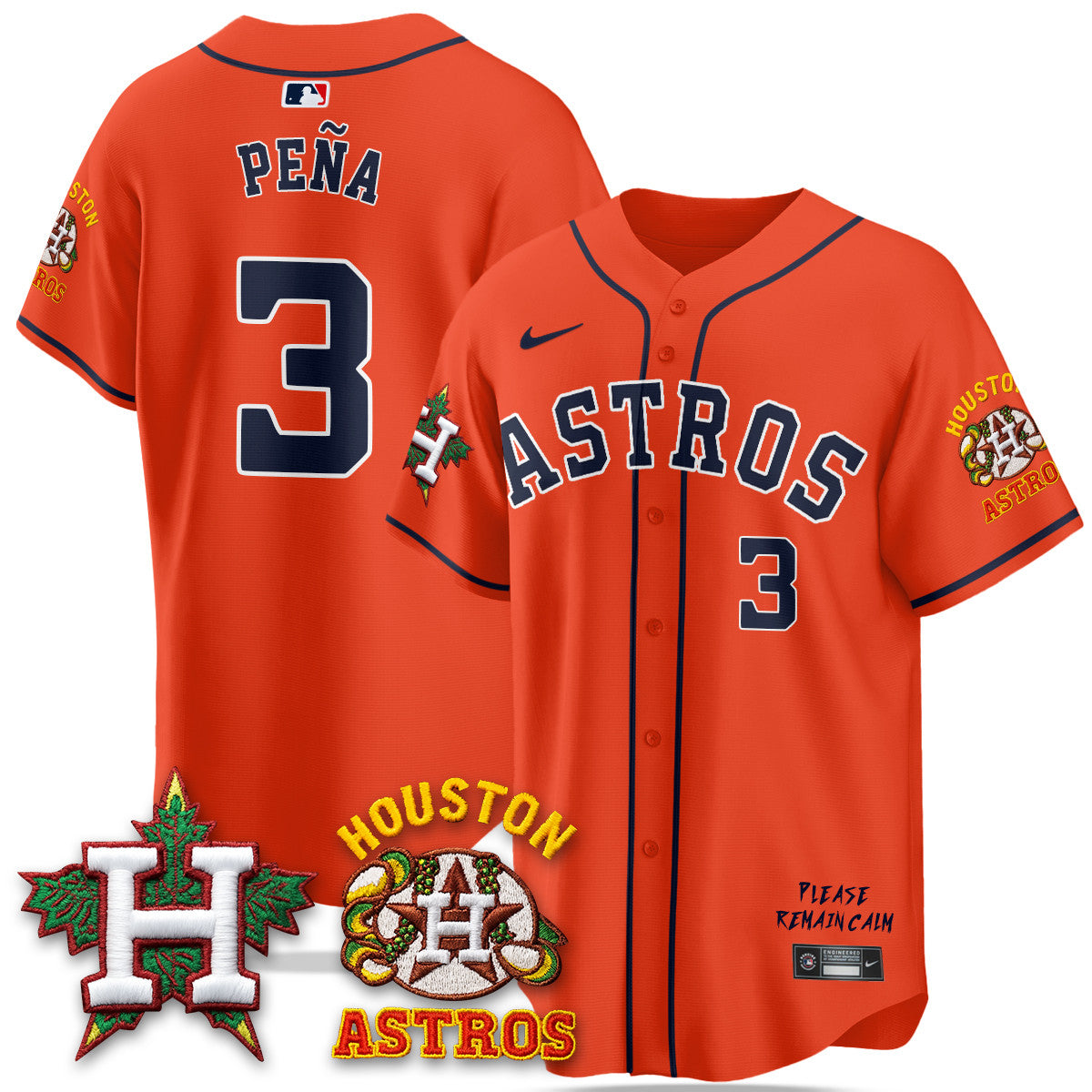 Men's Houston Astros "Hopadillo" Limited Jersey - All Stitched