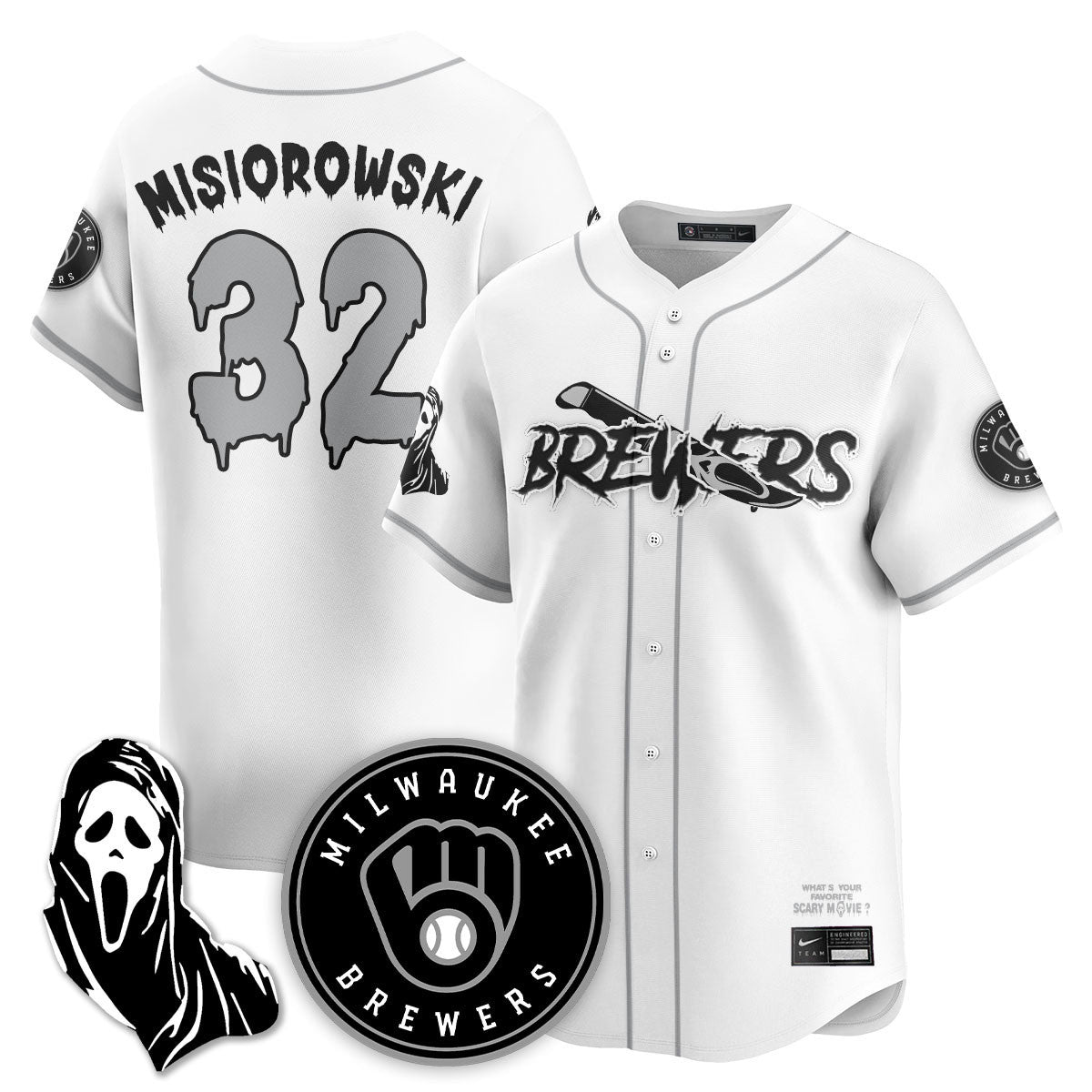 MIL "Scream Ghostface" Jersey - All Stitched