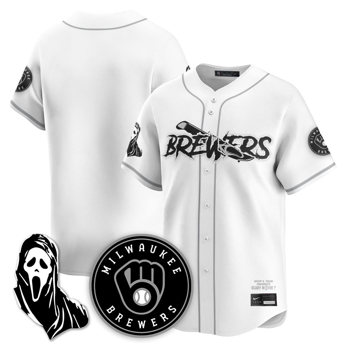 MIL "Scream Ghostface" Jersey - All Stitched