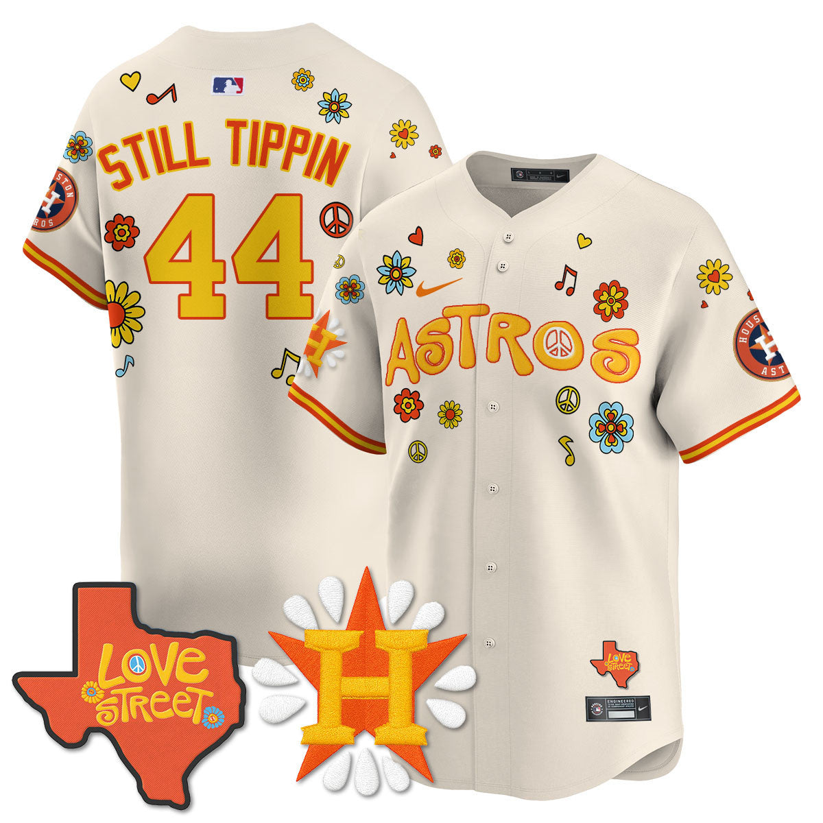 Men's Houston Astros "Love Street" Limited Jersey - All Stitched
