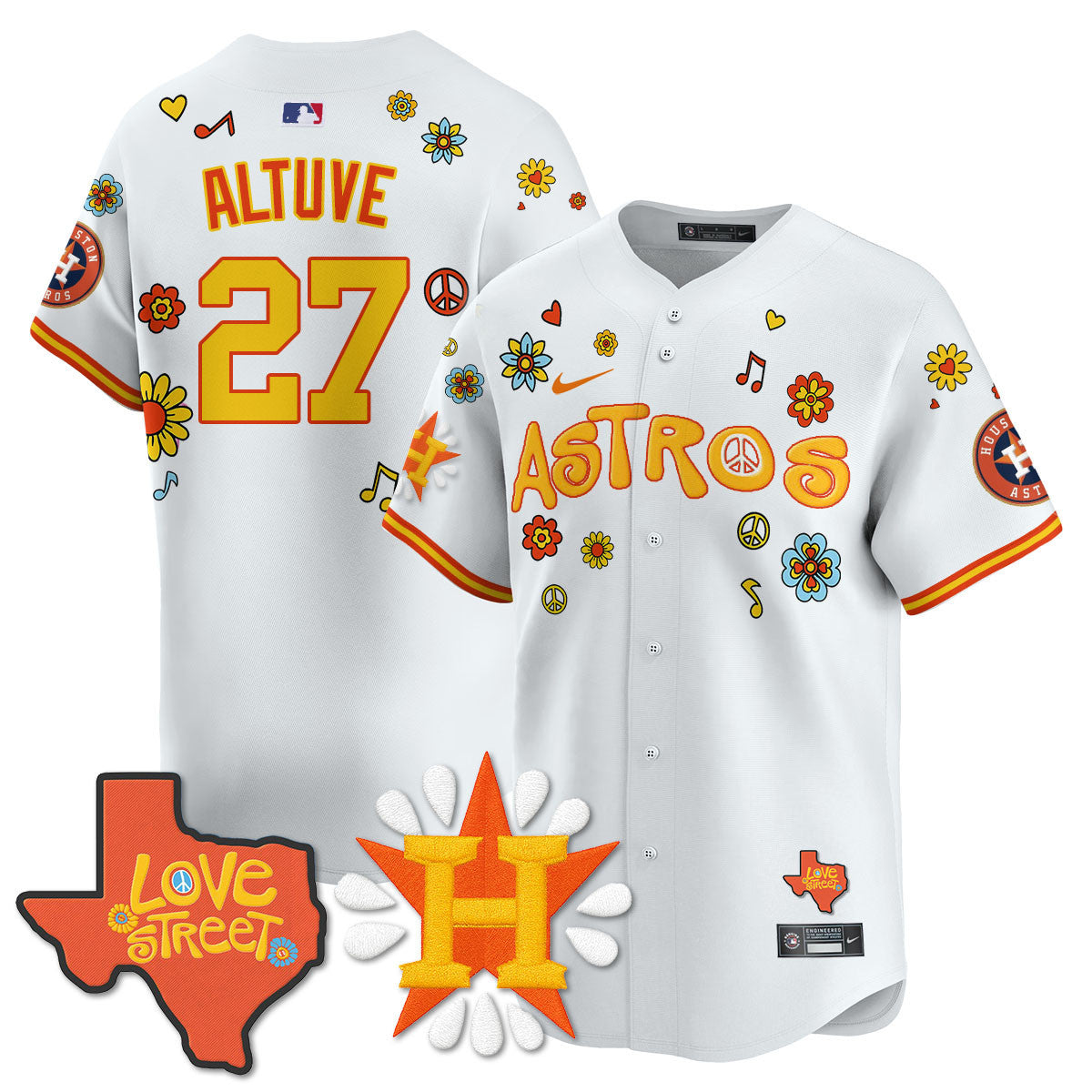 Men's Houston Astros "Love Street" Limited Jersey - All Stitched