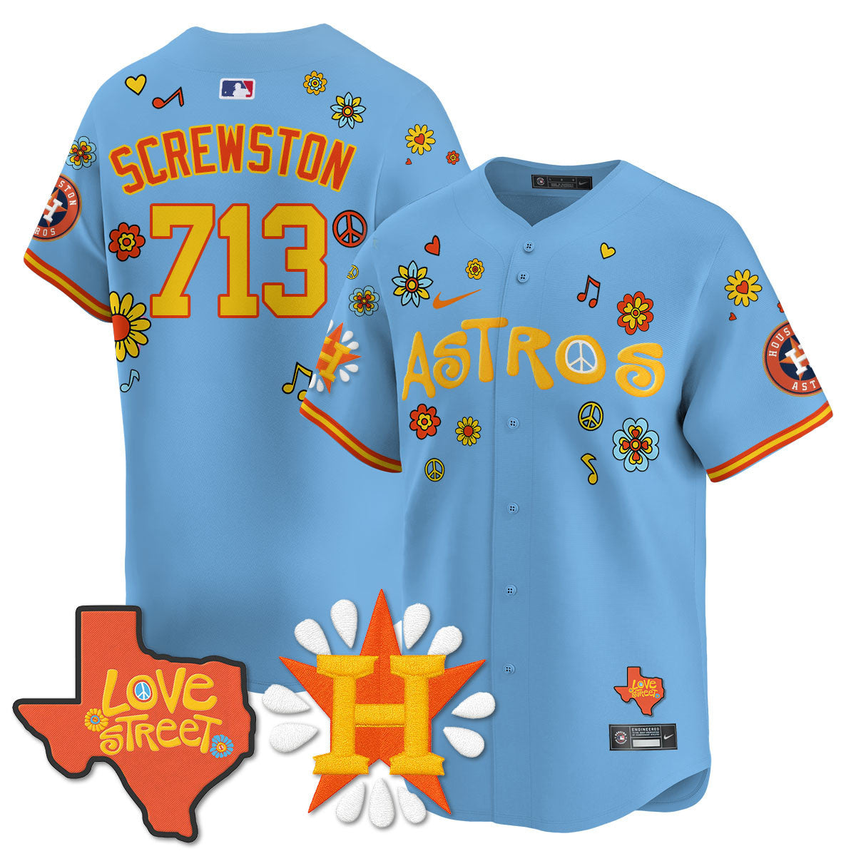 HOU "Love Street" Limited Jersey - All Stitched