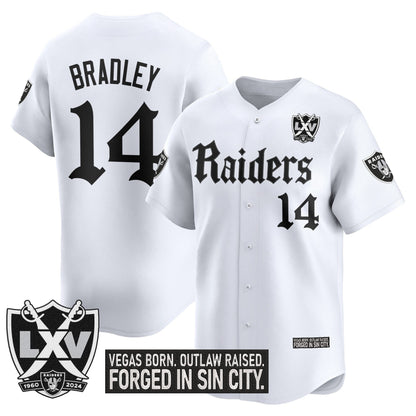 Men's Las Vegas Raiders 'Gothic Sin City Shadows Edition' Vapor Baseball Jersey - All Stitched