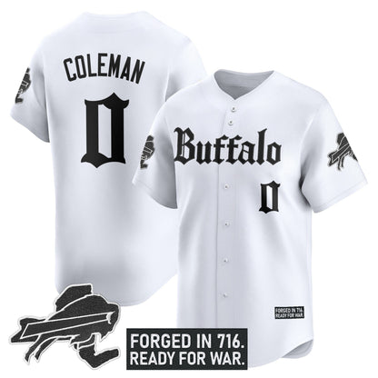 Men's Buffalo Bills 'Gothic Cold Front Edition' Vapor Baseball Jersey - All Stitched