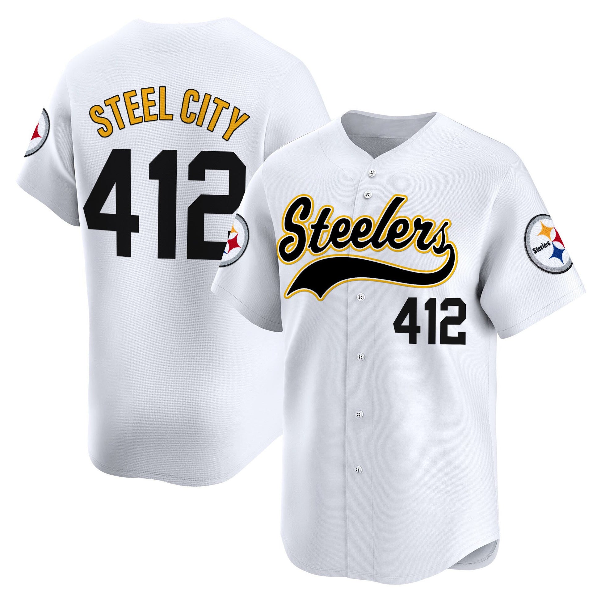 Men's Pittsburgh Steelers 2025 Vapor Baseball Jersey - All Stitched