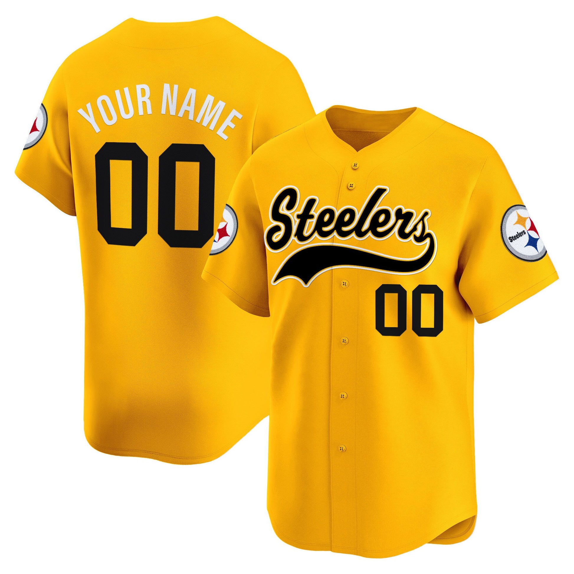 Pittsburgh Steelers 2025 Vapor Baseball Custom Jersey - All Stitched