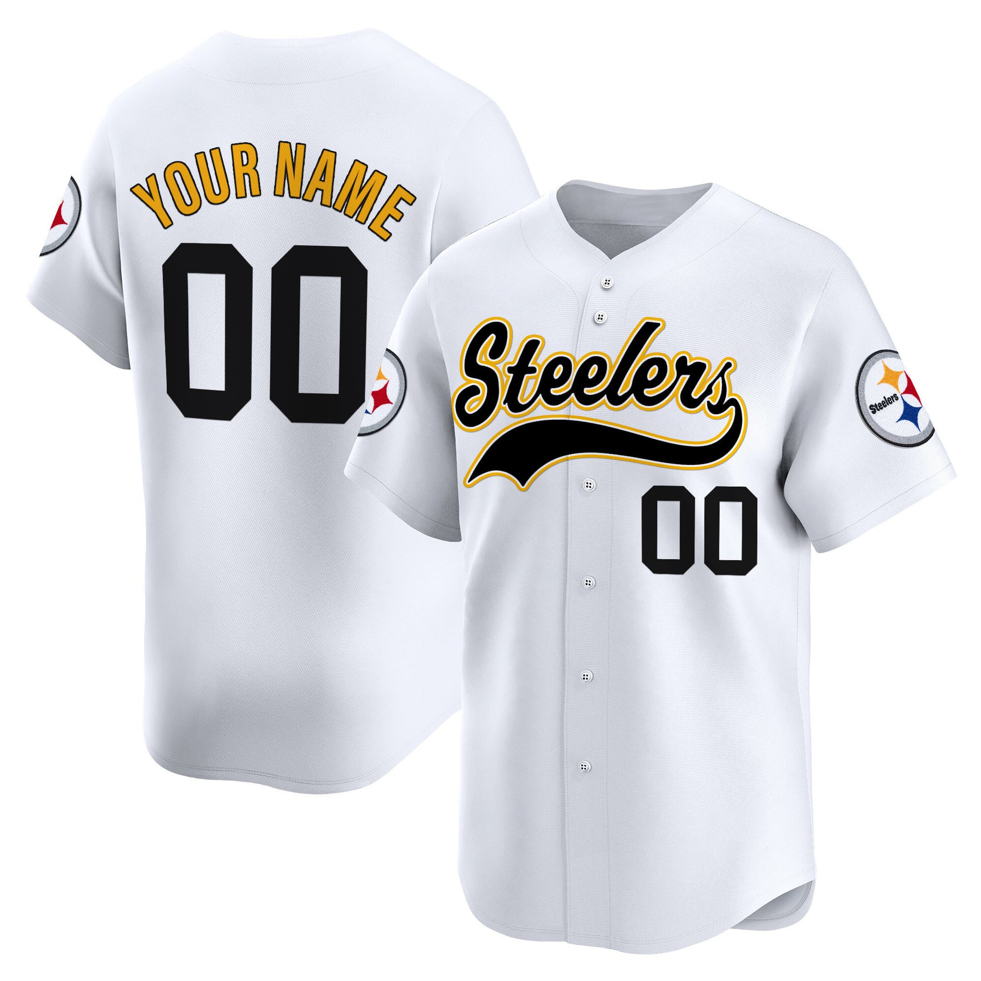 Pittsburgh Steelers 2025 Vapor Baseball Custom Jersey - All Stitched