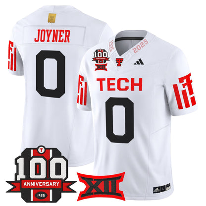 Men's Texas Tech Red Raiders 2025 Vapor Limited Jersey - 100th Anniversary Patch - All Stitched