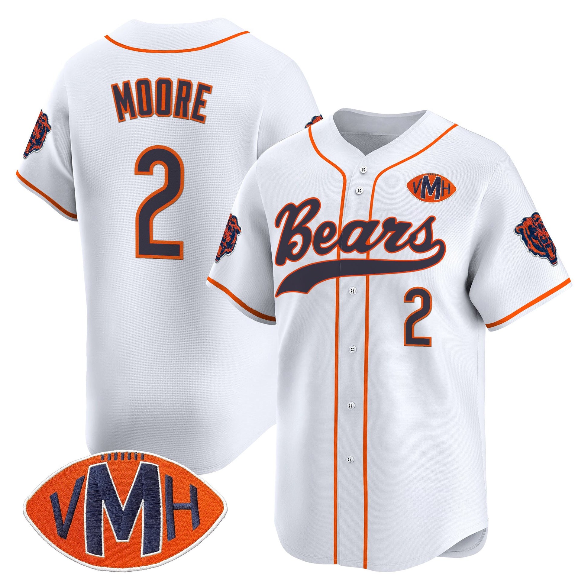 Men's Chicago Bears 2025 Vapor Baseball Jersey - All Stitched