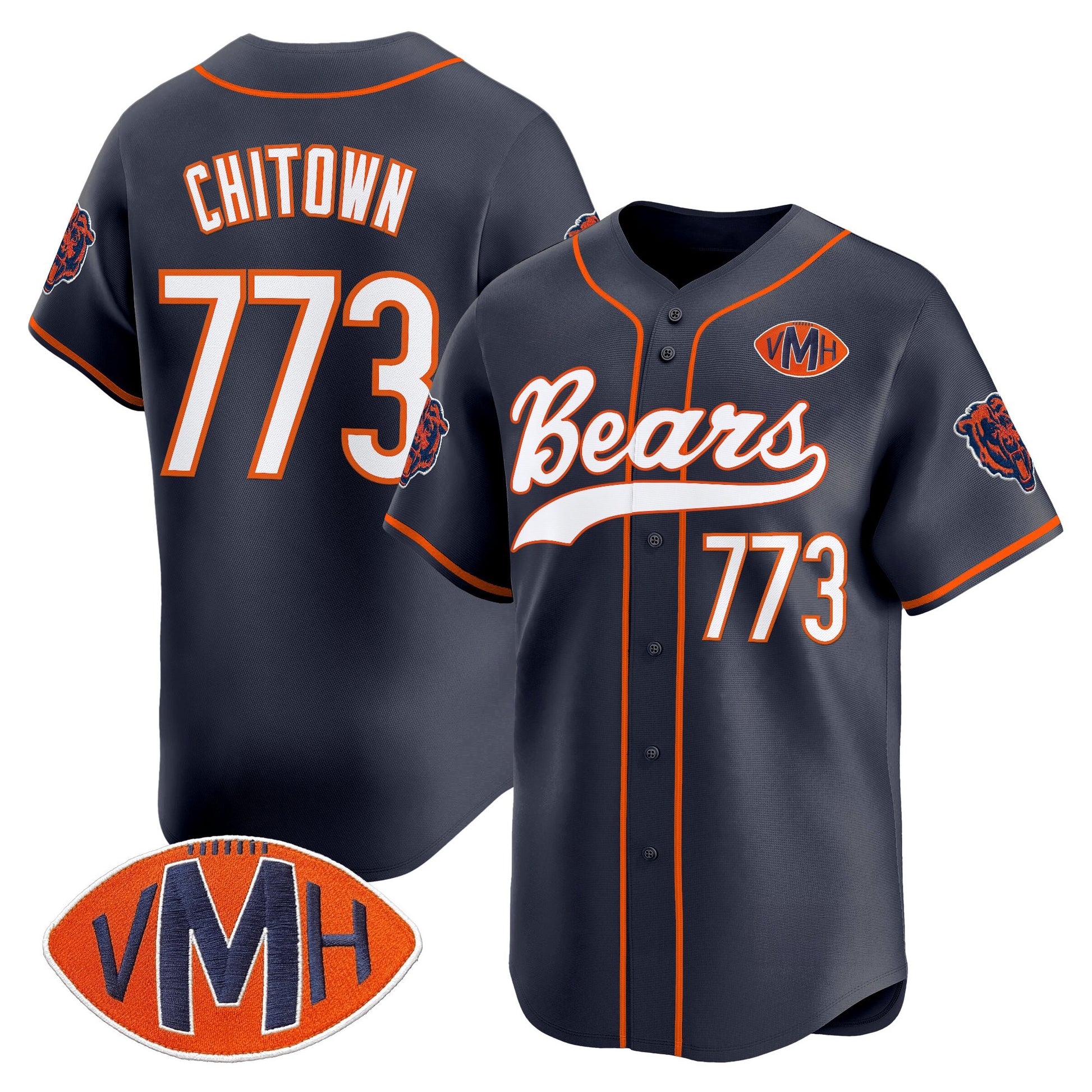 Men's Chicago Bears 2025 Vapor Baseball Jersey - All Stitched