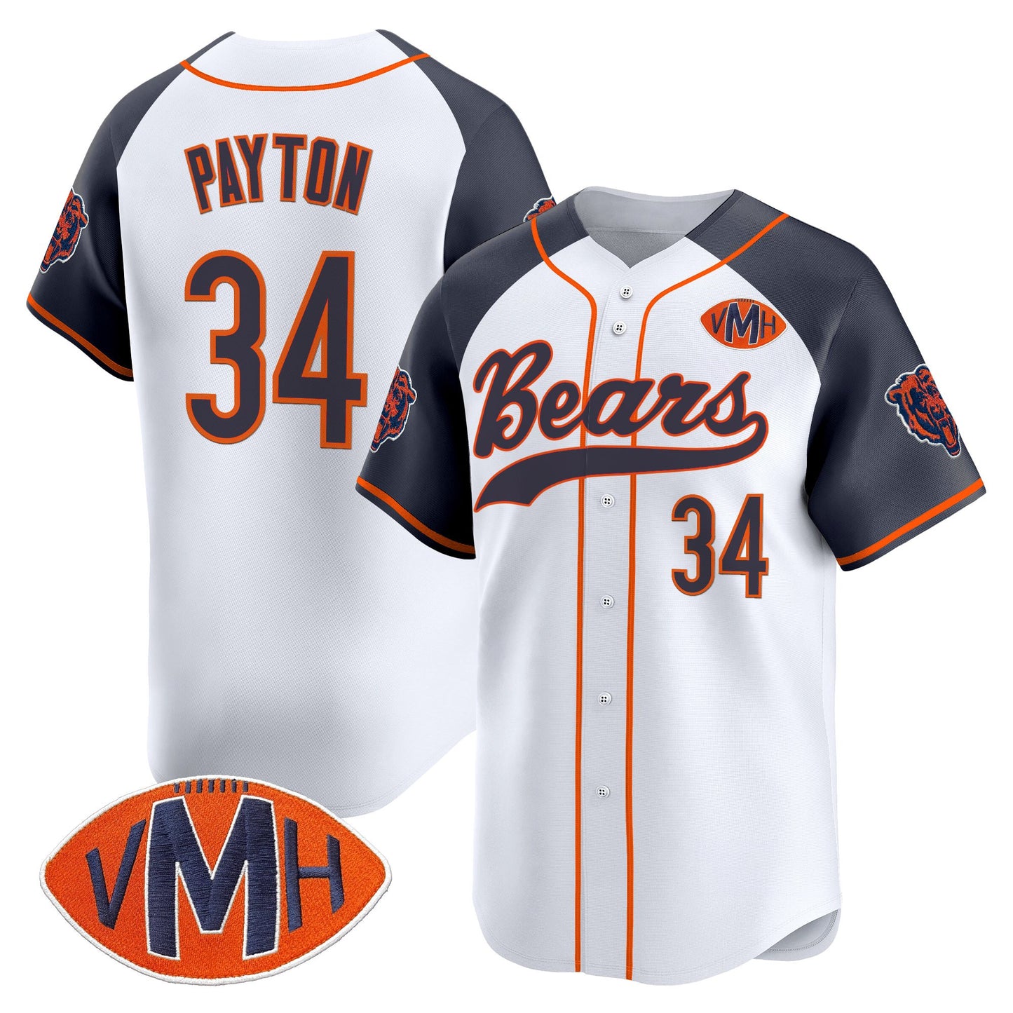 Men's Chicago Bears 2025 Vapor Baseball Jersey - All Stitched