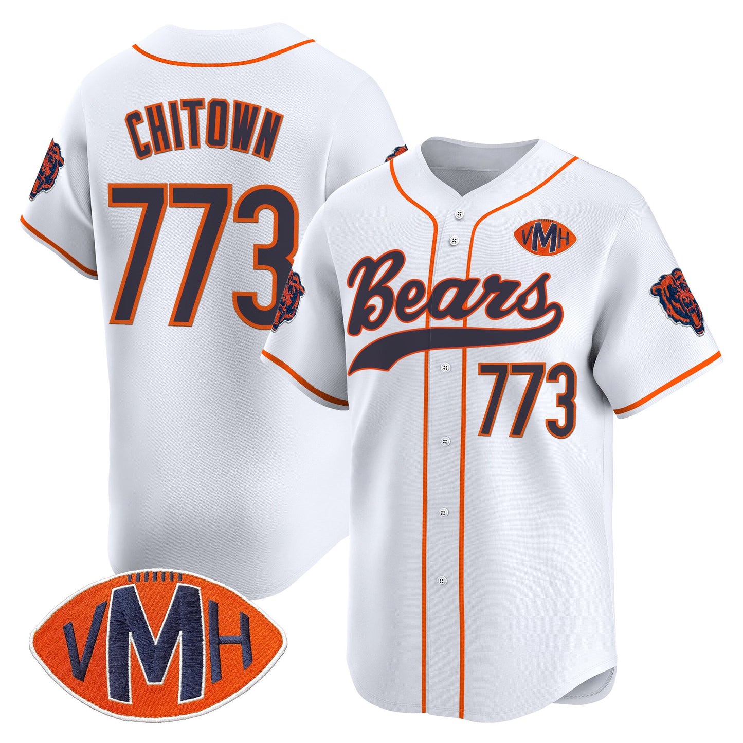 Men's Chicago Bears 2025 Vapor Baseball Jersey - All Stitched