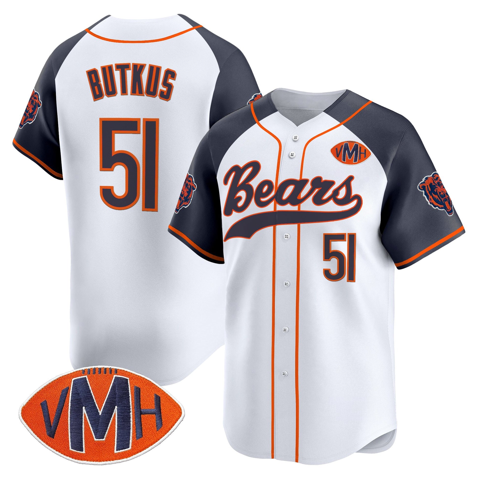Men's Chicago Bears 2025 Vapor Baseball Jersey - All Stitched