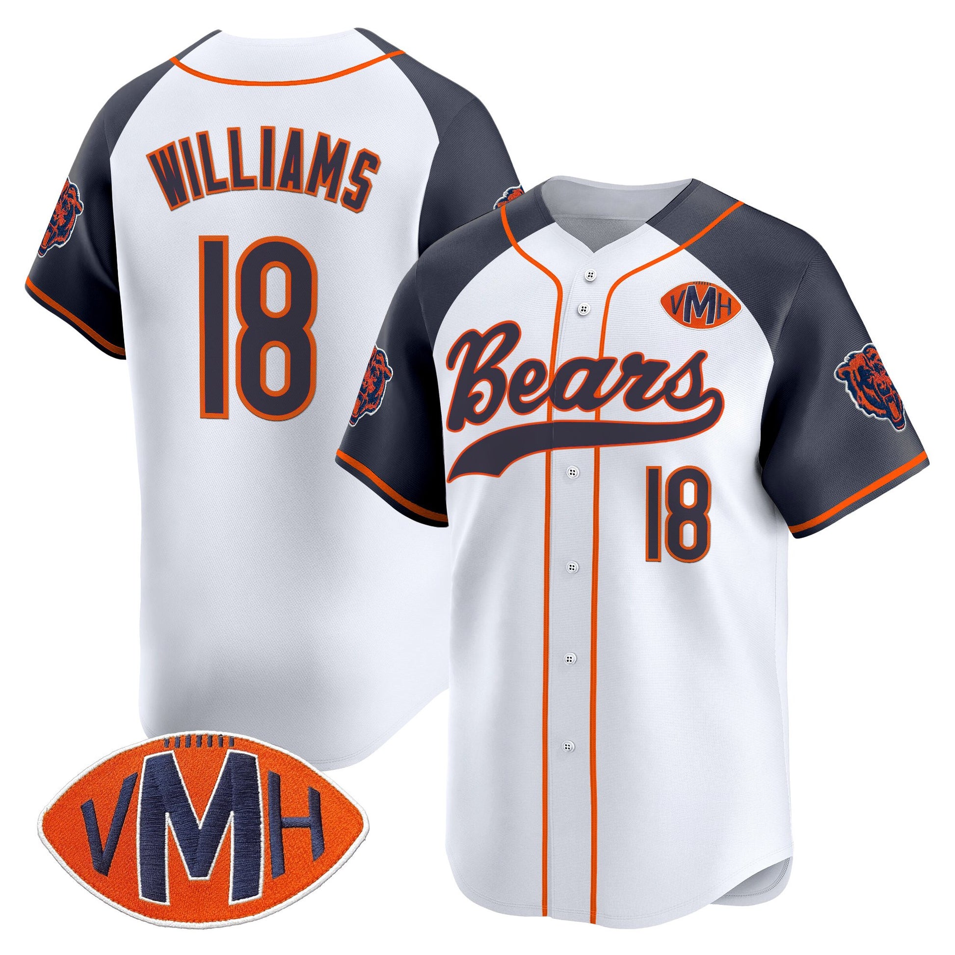 Men's Chicago Bears 2025 Vapor Baseball Jersey - All Stitched