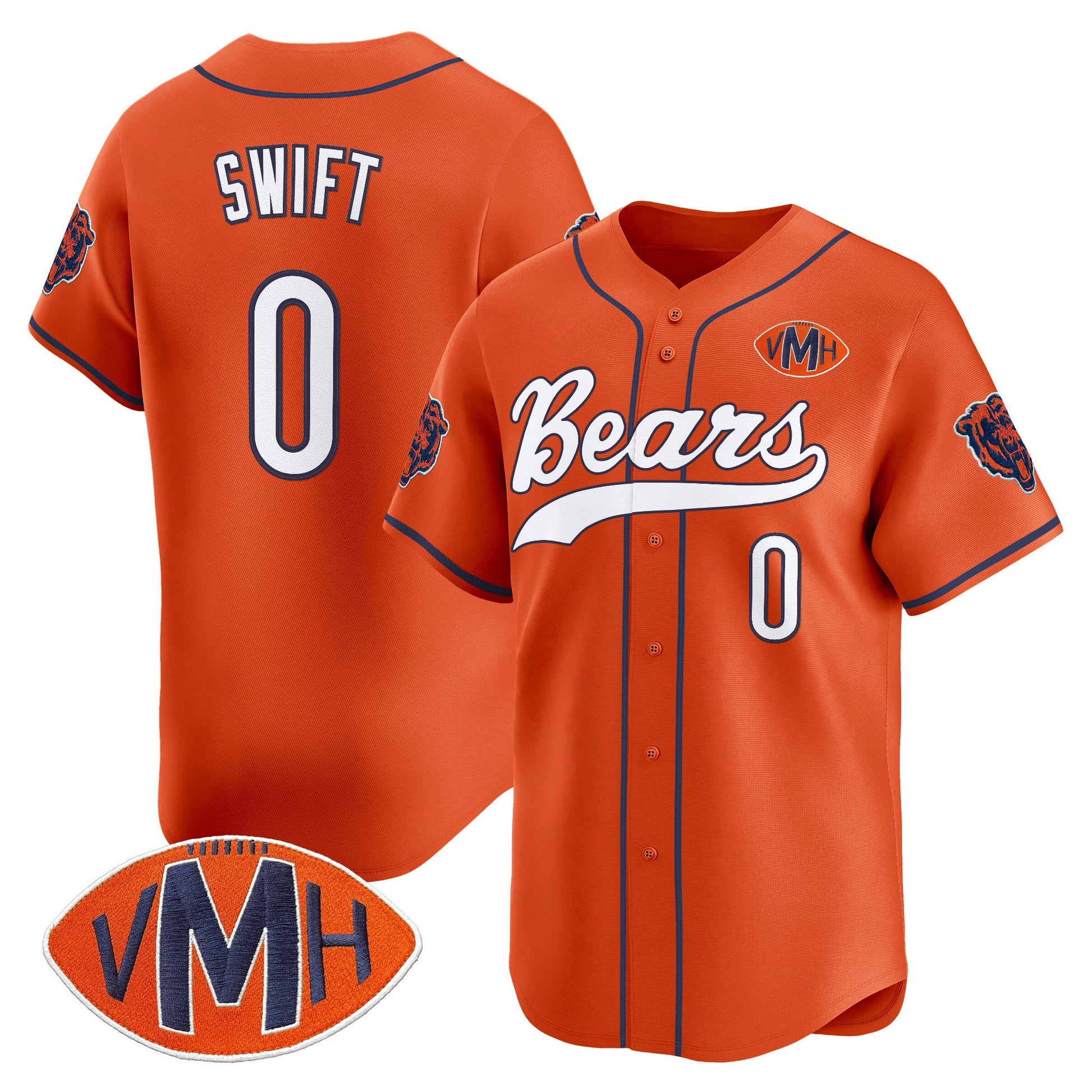 Men's Chicago Bears 2025 Vapor Baseball Jersey - All Stitched
