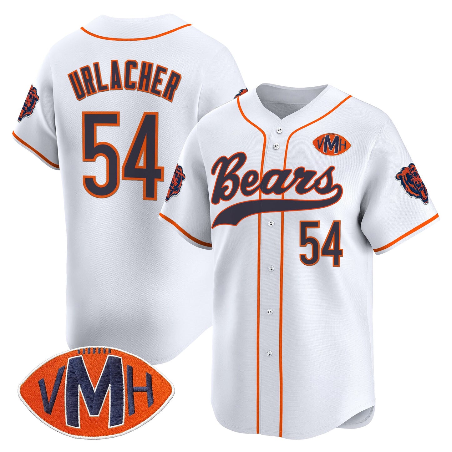 Men's Chicago Bears 2025 Vapor Baseball Jersey - All Stitched