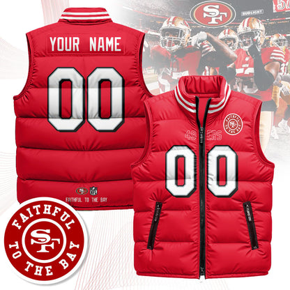 San Francisco 49ers Unisex Puffer Vest V1