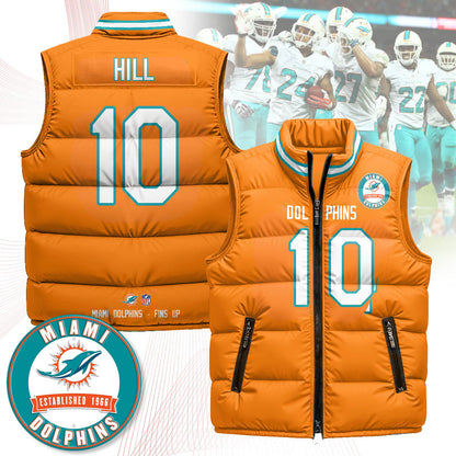 Miami Dolphins Unisex Puffer Vest