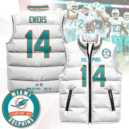 Miami Dolphins Unisex Puffer Vest
