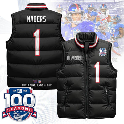 New York Giants Unisex Puffer Vest
