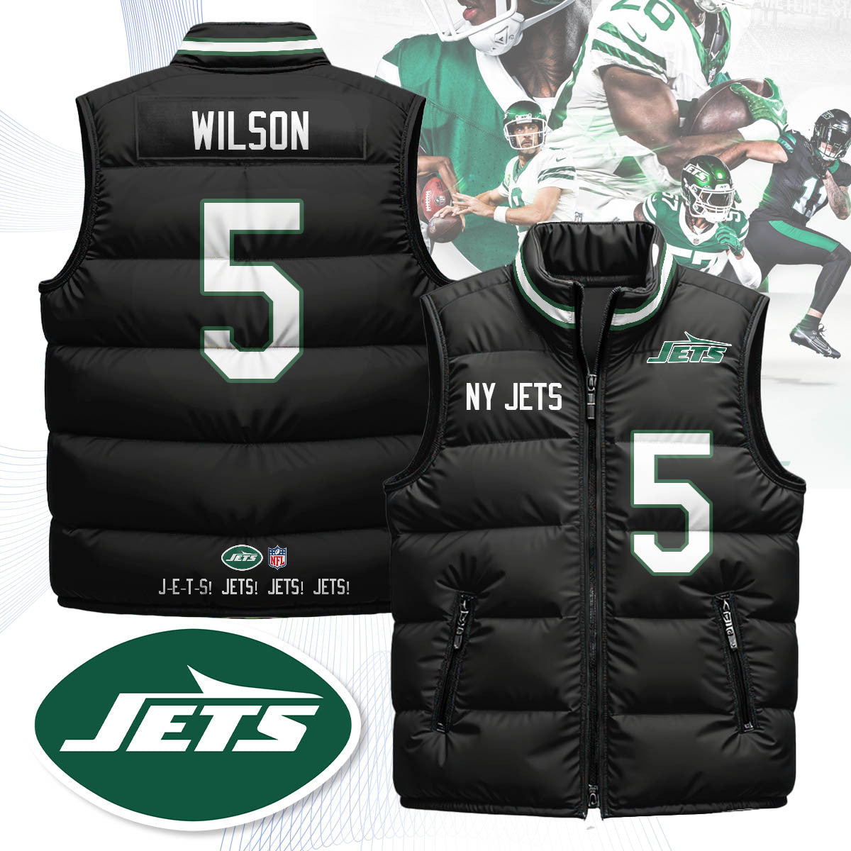 New York Jets Unisex Puffer Vest
