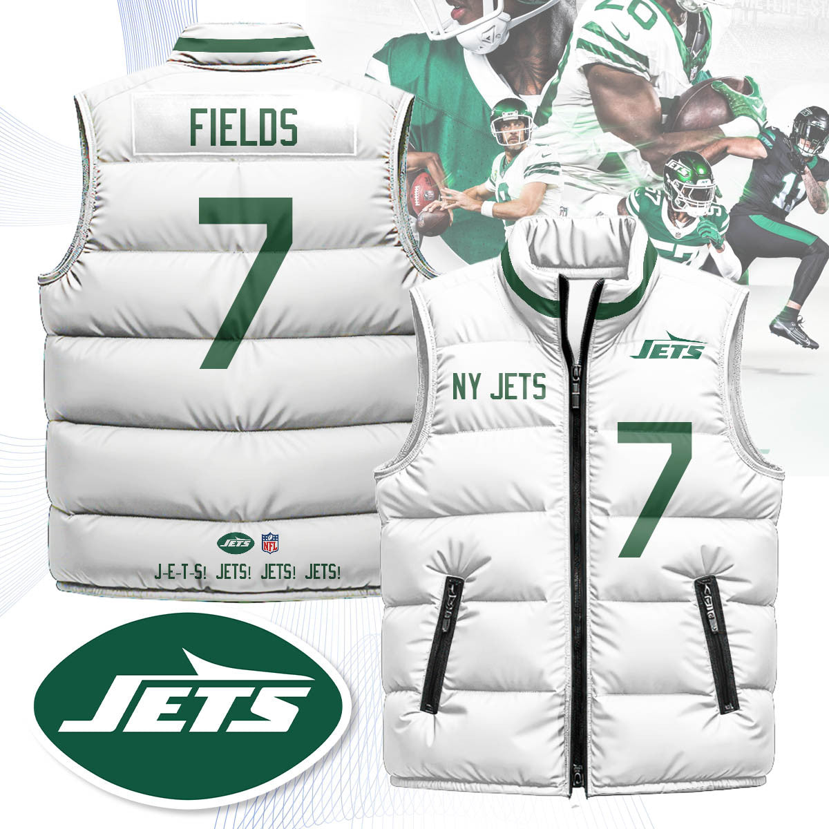 New York Jets Unisex Puffer Vest
