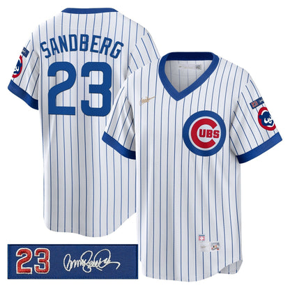 CHC 'Ryne Sandberg Tribute Patch' Cooperstown Jersey - All Stitched