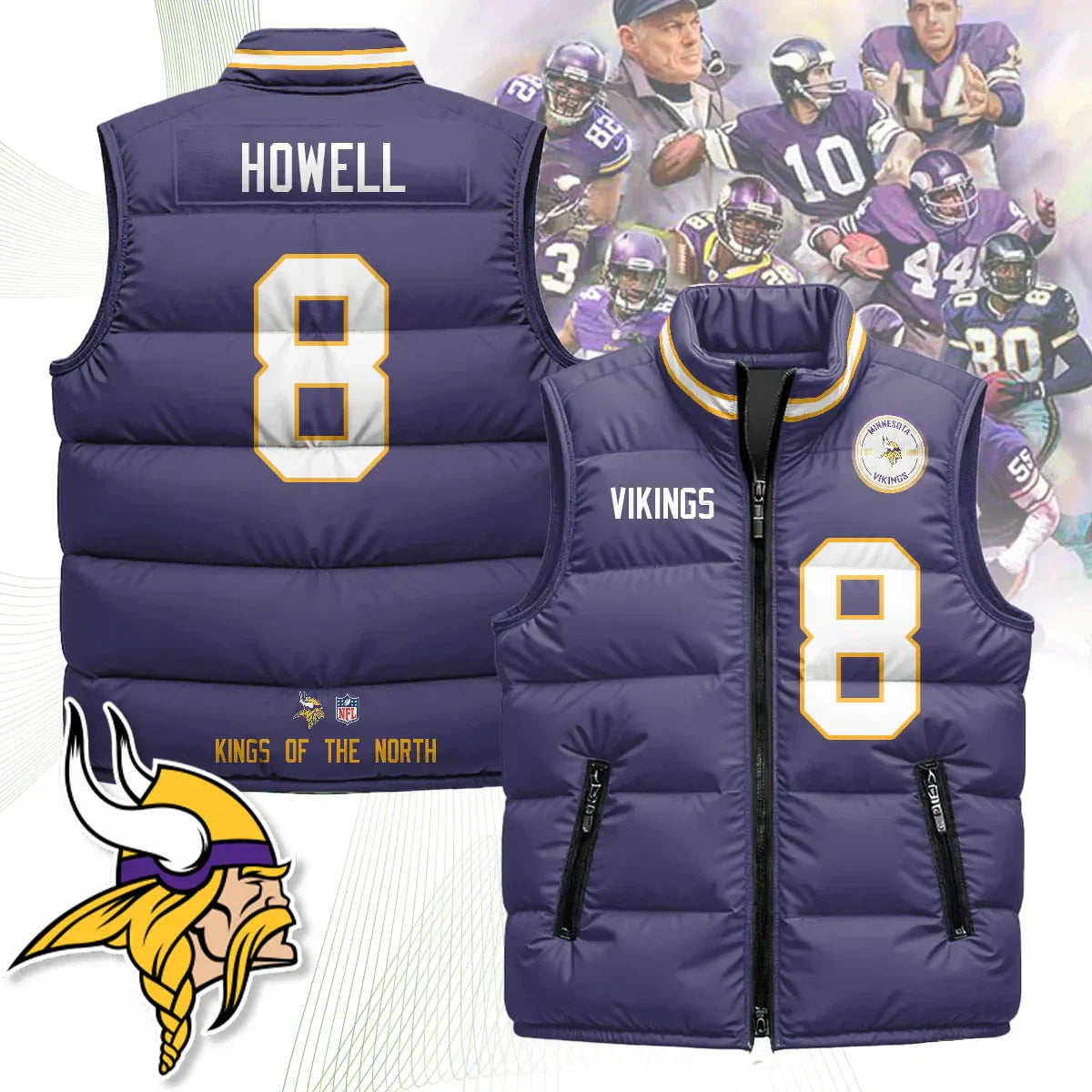 Minnesota Vikings Unisex Puffer Vest