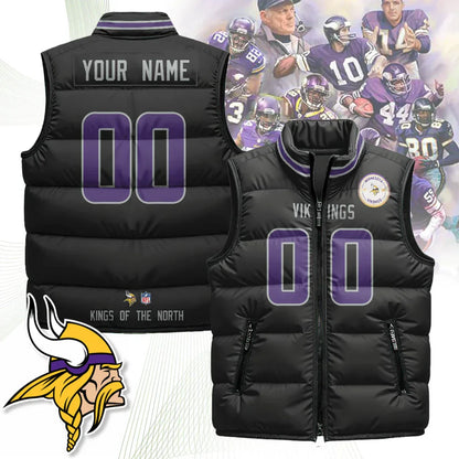Custom Minnesota Vikings Unisex Puffer Vest
