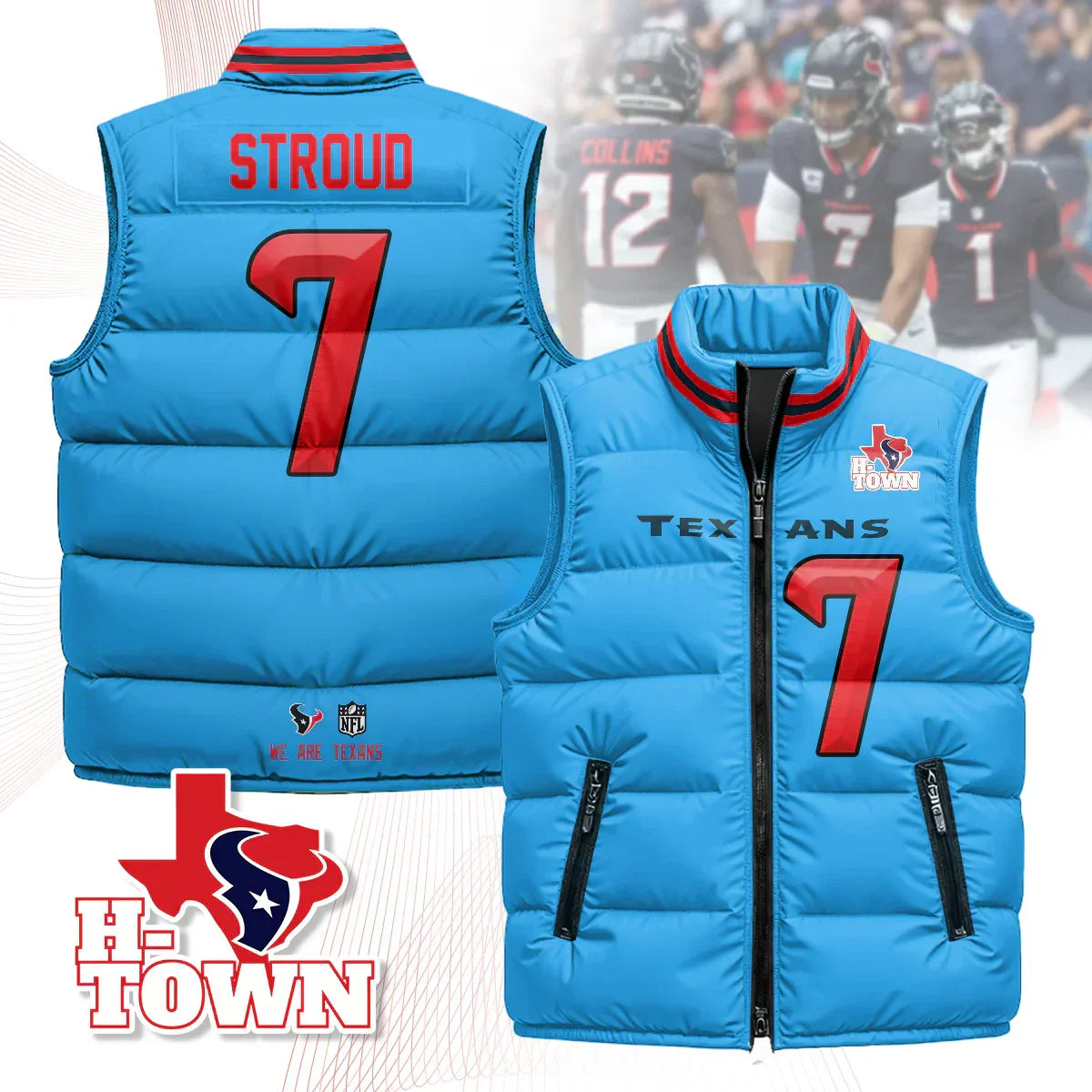 Houston Texans Unisex Puffer Vest