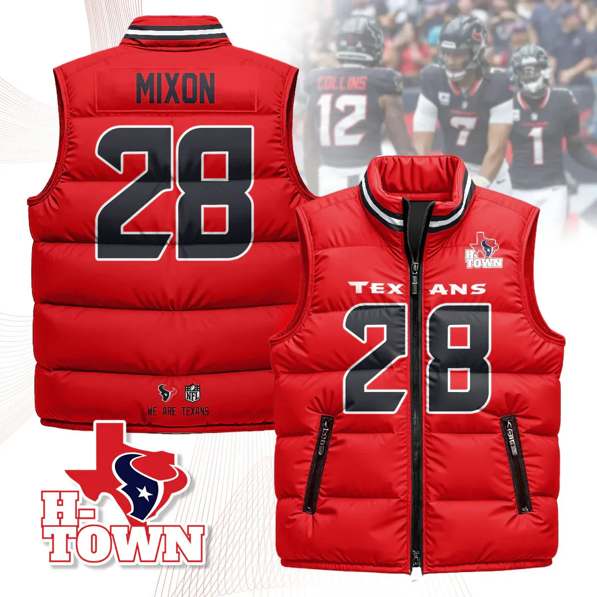 Houston Texans Unisex Puffer Vest
