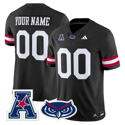 Florida Atlantic Owls 2025 Vapor Limited Custom Jersey - All Stitched