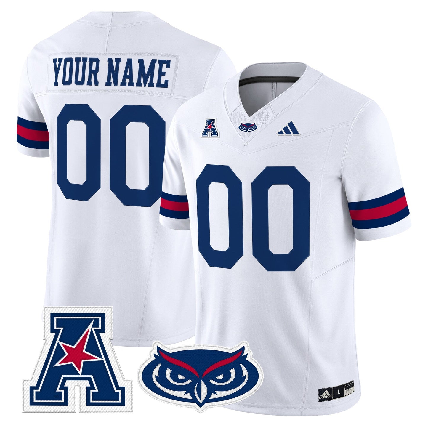 Florida Atlantic Owls 2025 Vapor Limited Custom Jersey - All Stitched
