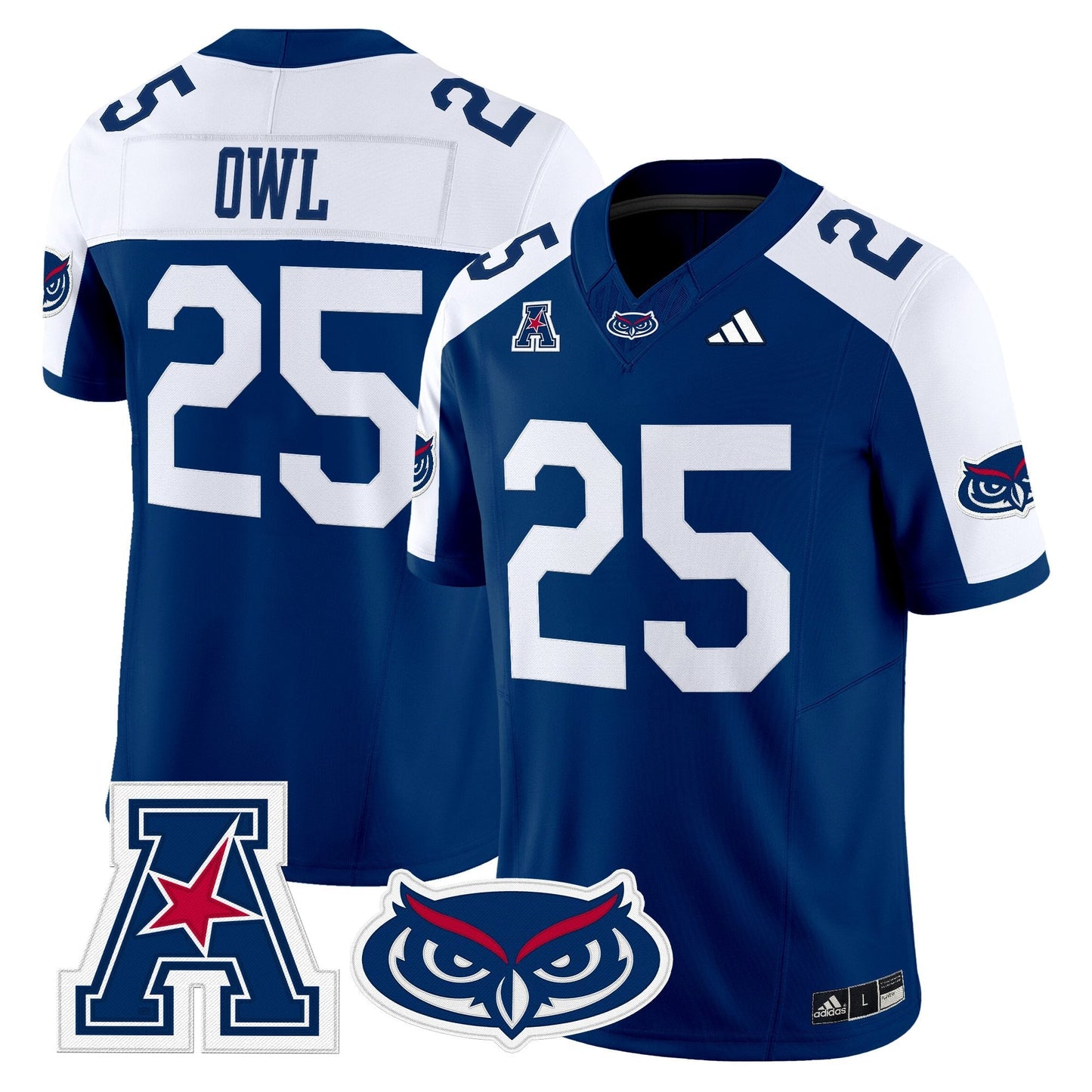 Men's Florida Atlantic Owls 2025 Vapor Limited Jersey - All Stitched