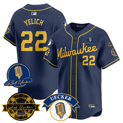 MIL 2025 Limited Jersey - Bob Uecker Patch - All Stitched