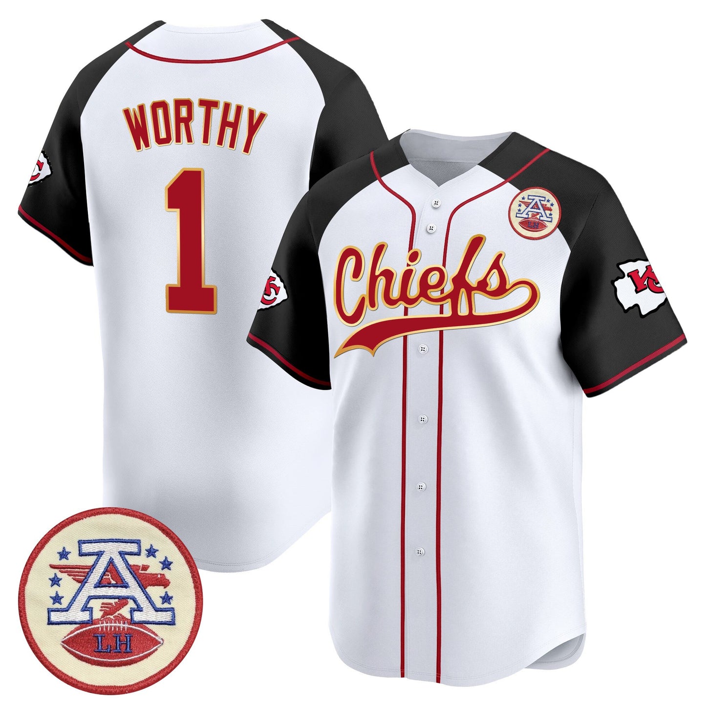 Men's Kansas City Chiefs 2025 Vapor Baseball Jersey - All Stitched