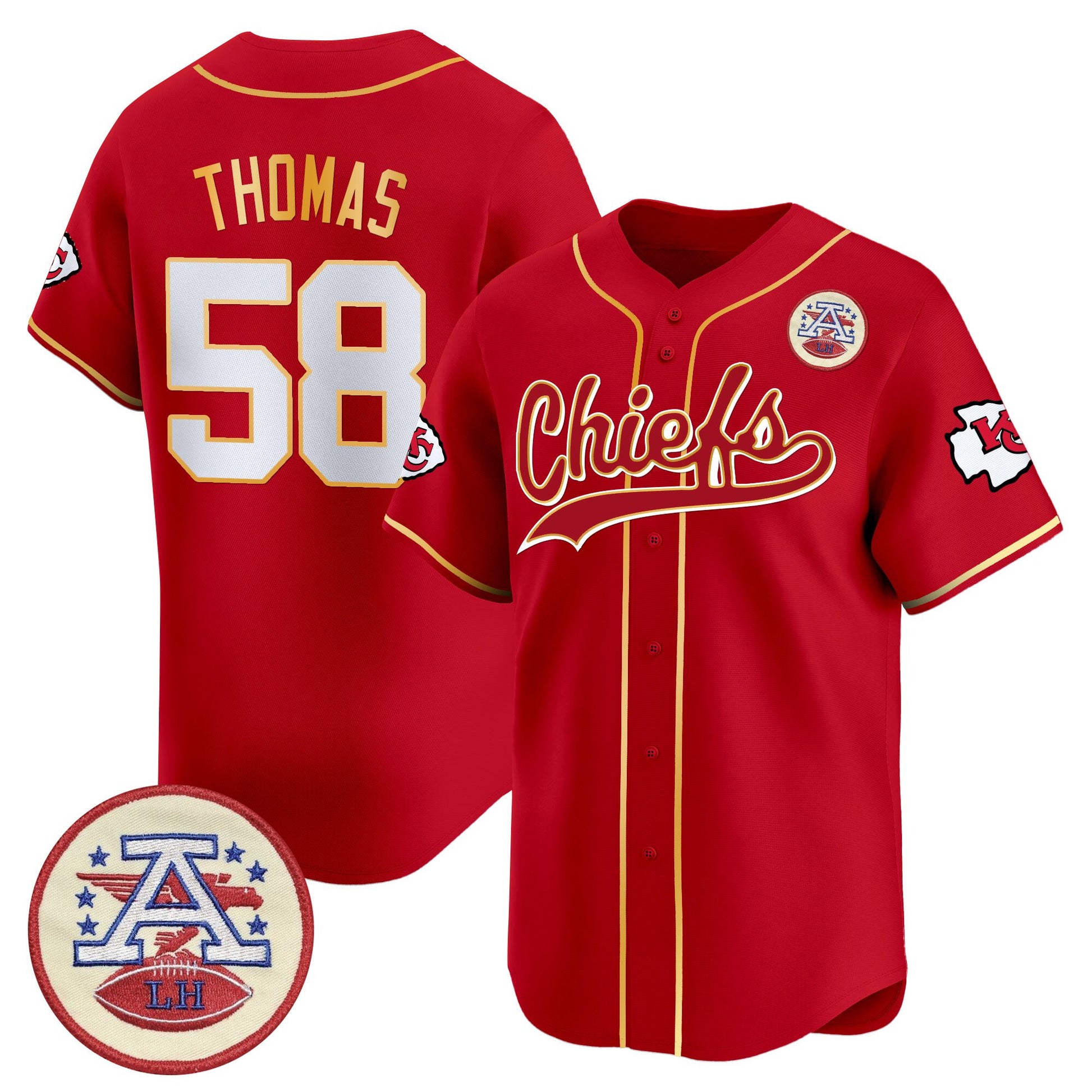 Men's Kansas City Chiefs 2025 Vapor Baseball Jersey - All Stitched